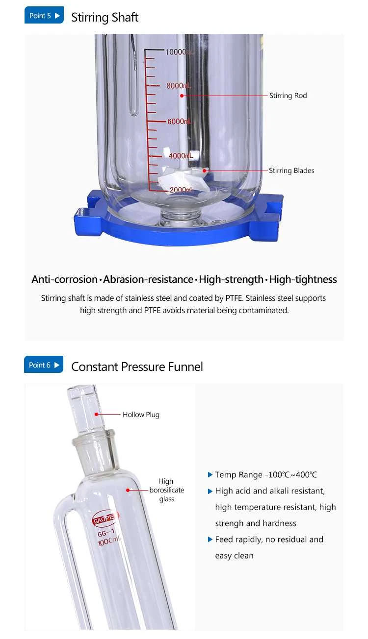 glass chemical reactor