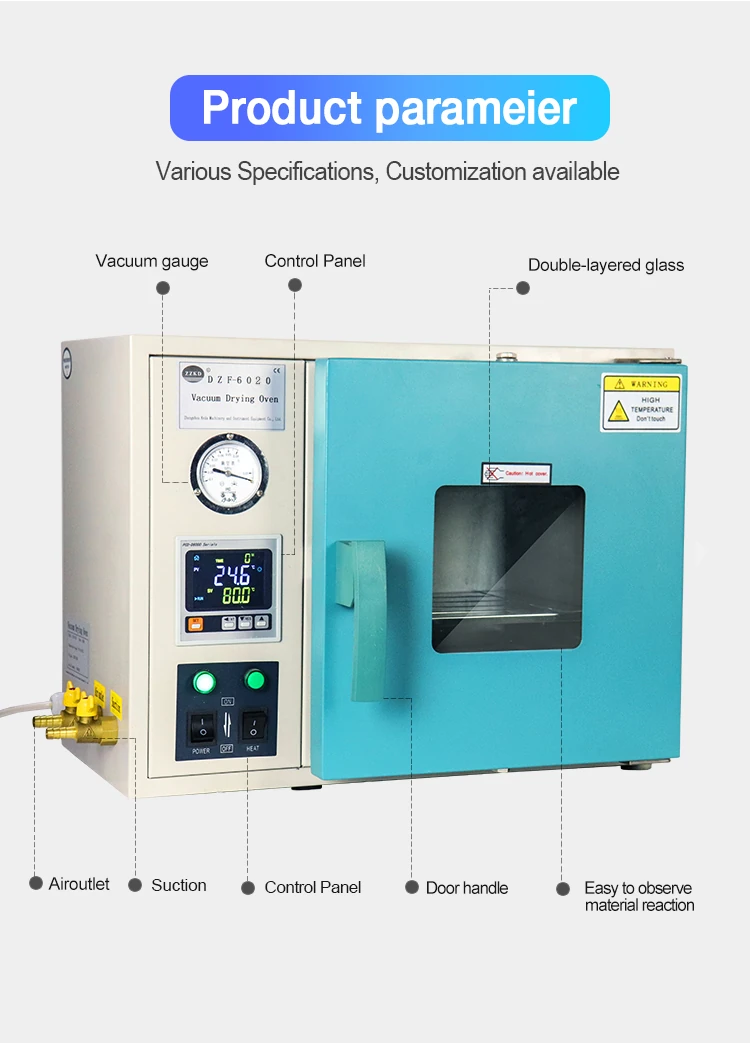 industrial vacuum drying oven