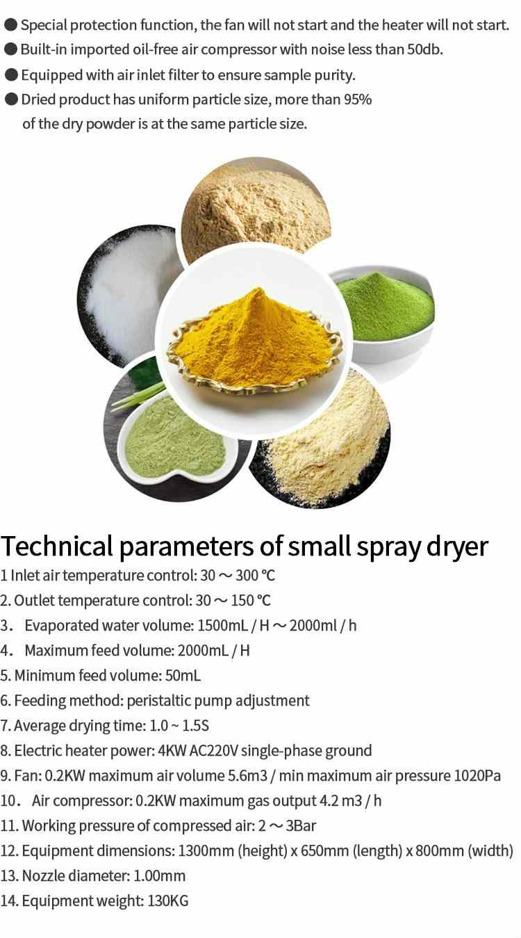 spray dryer machine equipment system price for sale
