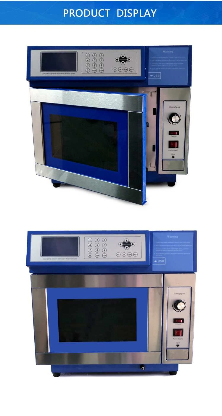 Laboratory continuous microwave chemical reactor