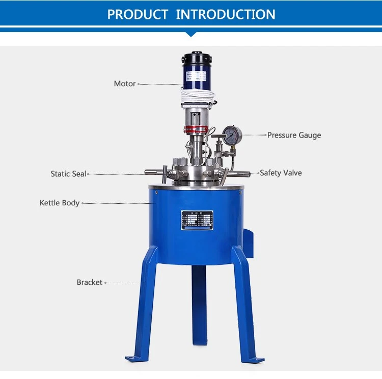 High pressure stainless steel stirred  reactor autoclave price for sale
