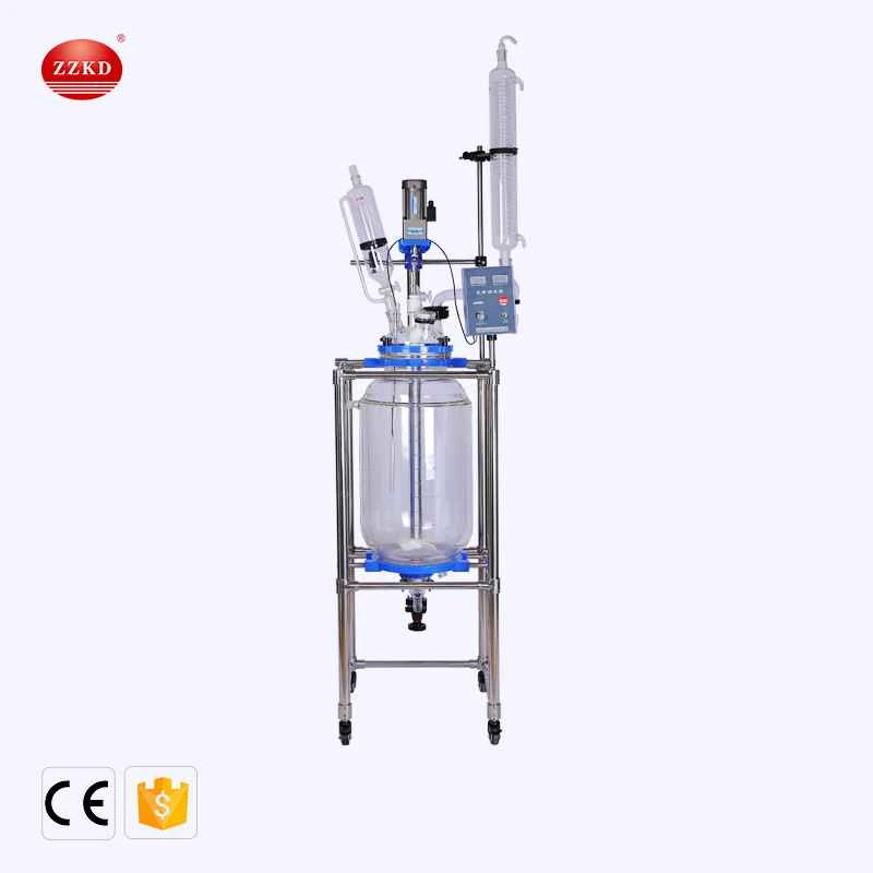 20L 50L 100L large glass reaction vessel