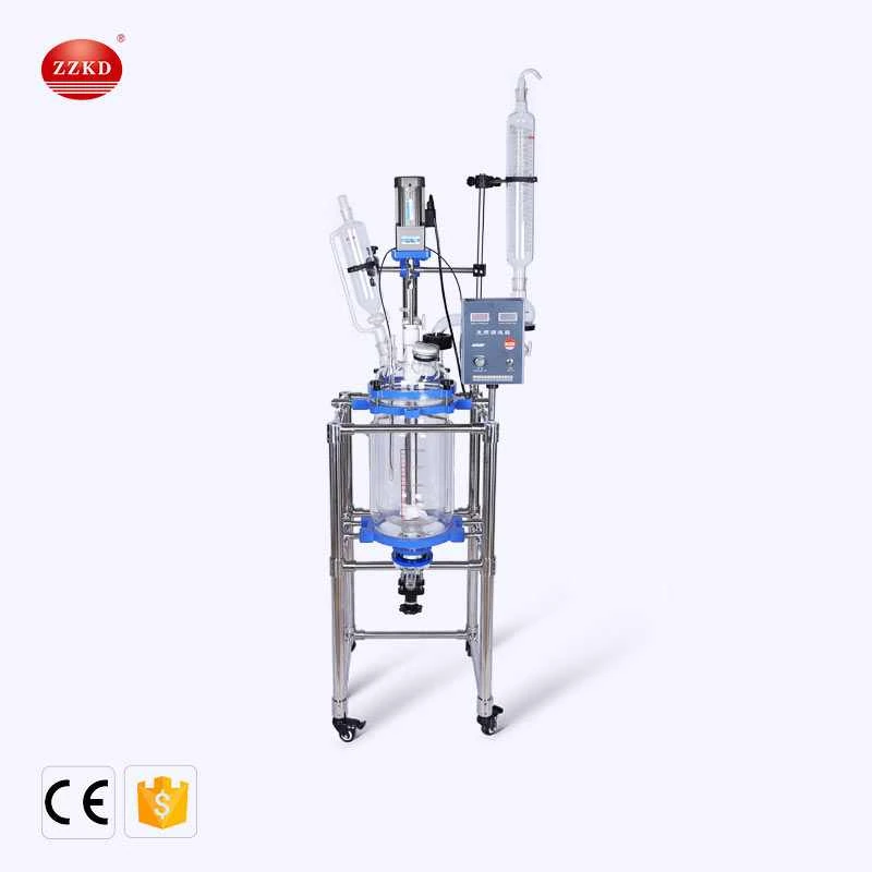 20L 50L 100L large glass reaction vessel
