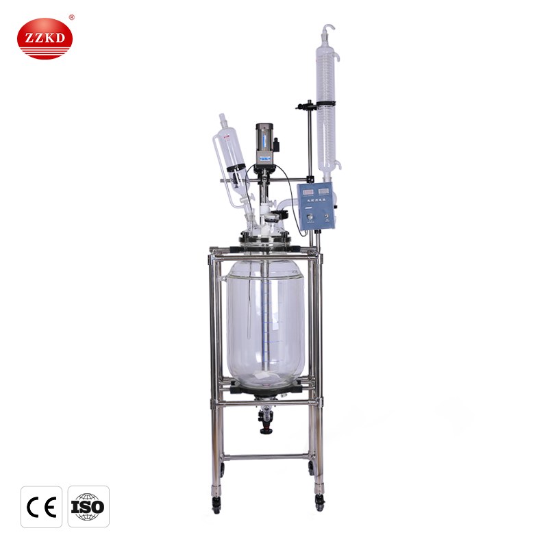 double layer glass reactor