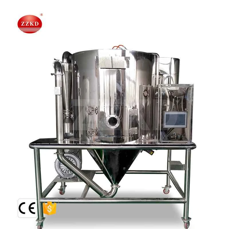 Spray dryer in food industry processing