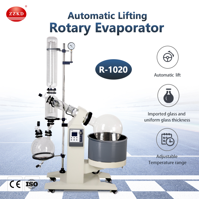 R-1020 rotary vacuum evaporator water oil bath