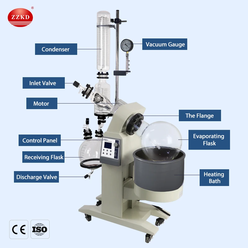 R-1010 rotary vacuum evaporator water oil bath