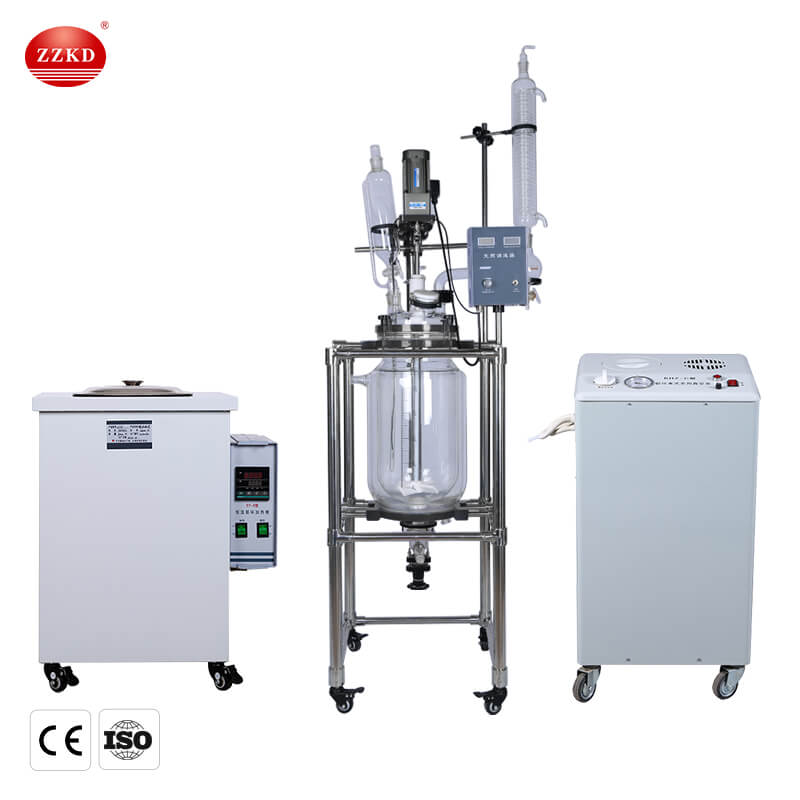 Double Layer Jacketed Glass Reactor