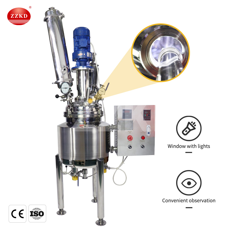 stainless steel jacketed reactor