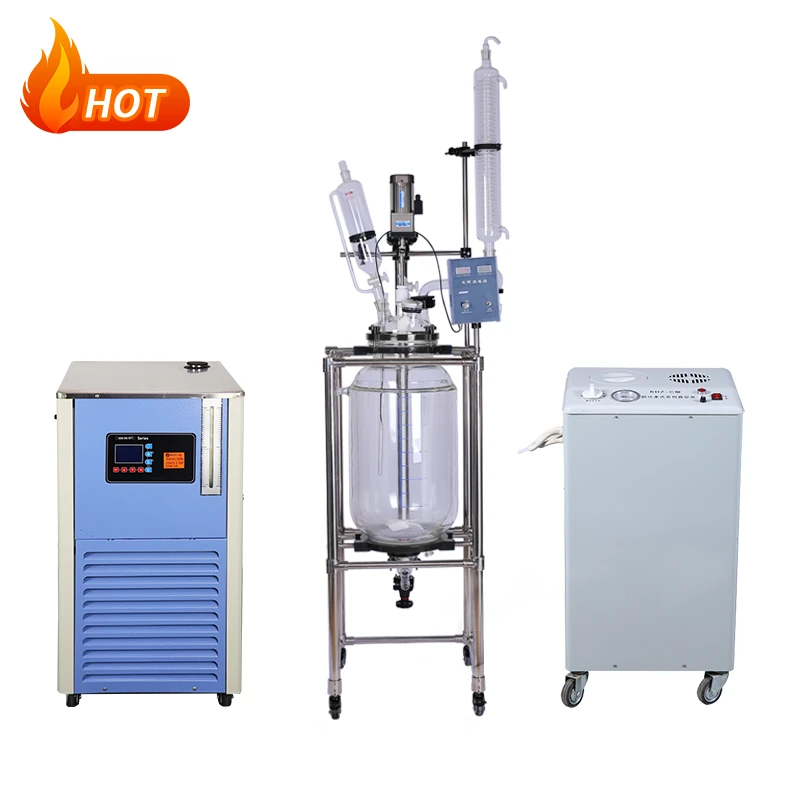 jacketed glass reactor vessel
