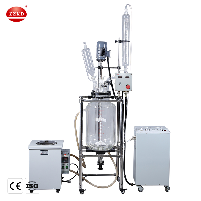 double jacketed glass reactor