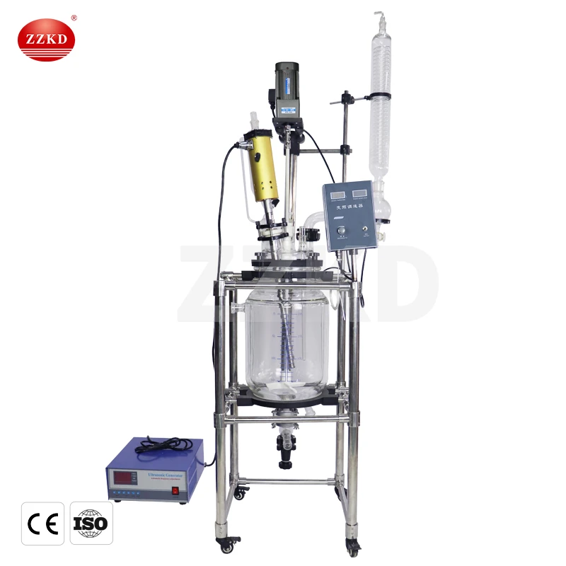 Jacketed Glass Reactor Vessel