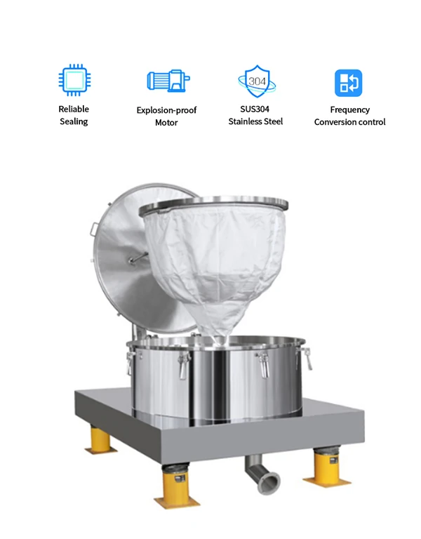 bottom discharge centrifuge