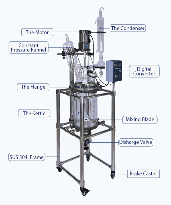 laboratory glass reactor