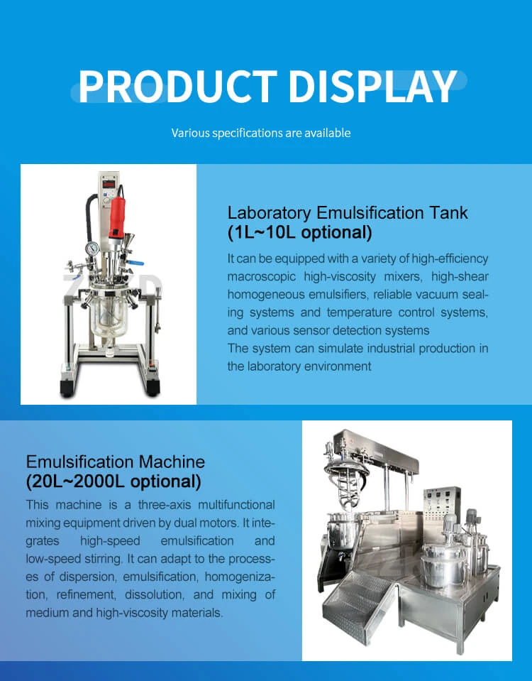 Lab Emulsifying Mixer Machine Display 