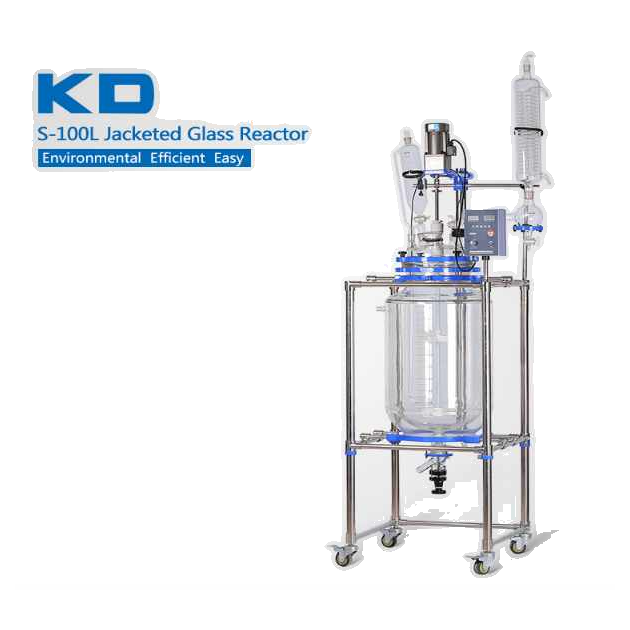 S-80L 100L glass jacketed reactor