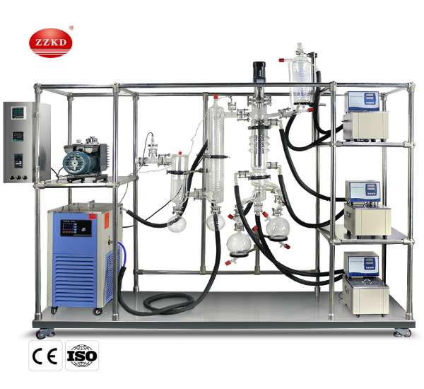 ZZKD is a professional laboratory molecular distillation system manufacturer in China. Its evaporation efficiency is very high, it can reduce the retention time and has the smallest time delay.