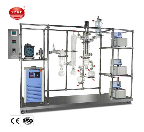 Our molecular distillation system has the lowest price and the best quality. The maximum vacuum of molecular distillation equipment can reach 5Pa or 0.1Pa.